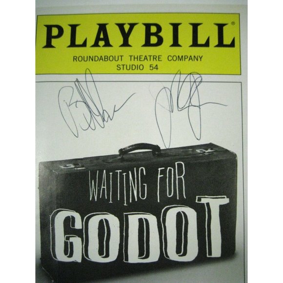 Waiting for Godot Playbill 2009 Theatre Ticket Bill Irwin John Glover Signed - Picture 6 of 9